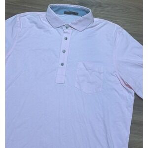 Greyson Roseate Spirit Pink Performance Golf Polo Shirt Men's Sz L